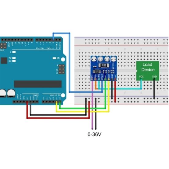 ماژول اندازه گیری ولتاژ و جریان INA226 با خروجی I2C