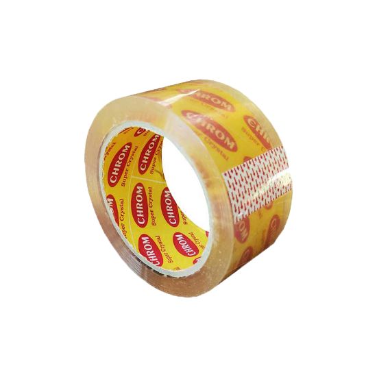 چسب نواری پهن 38 میکرون(کارتن 60 حلقه)کروم زرد