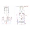 موتور گیربکس پلاستیکی دو طرفه Y1-48 250RPM