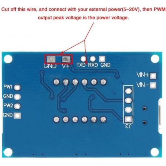 ماژول PWM ژنراتور دو کاناله به همراه نمایشگر