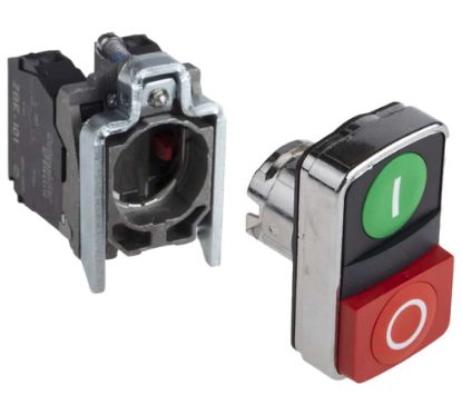 استارت استوپ دوبل فلزی 1NO+1NC اشنایدر الکتریک schneider