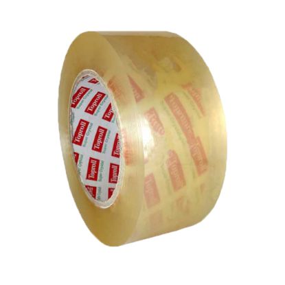 نوار چسب پهن تاپرول ۱۸۰ یارد ۴۵ میکرون (چسب پهن کریستال که دوبرابر تاپرول معمولی طول دارد به پهنای ۵ سانت) toproll