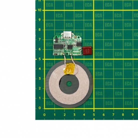 ماژول شارژر وایرلس 15W با ورودی Type-C به همراه صفحه کویل شارژ