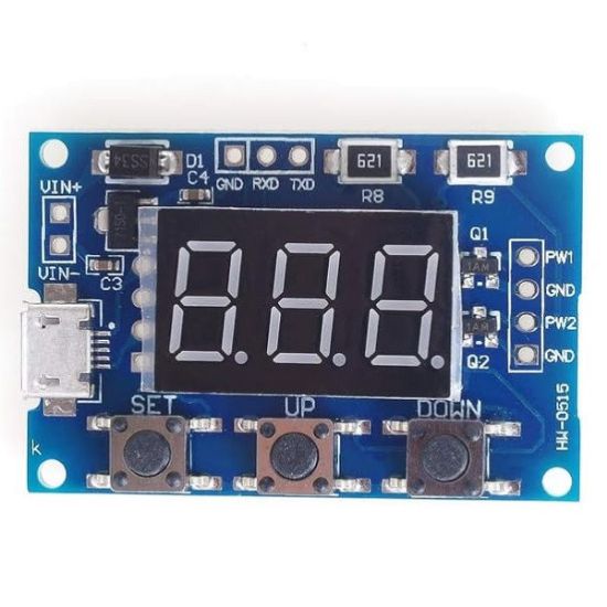 ماژول سیگنال ژنراتور PWM دو کاناله با قابلیت تولید پالس مربعی قابل تنظیم - درایور استپر موتور