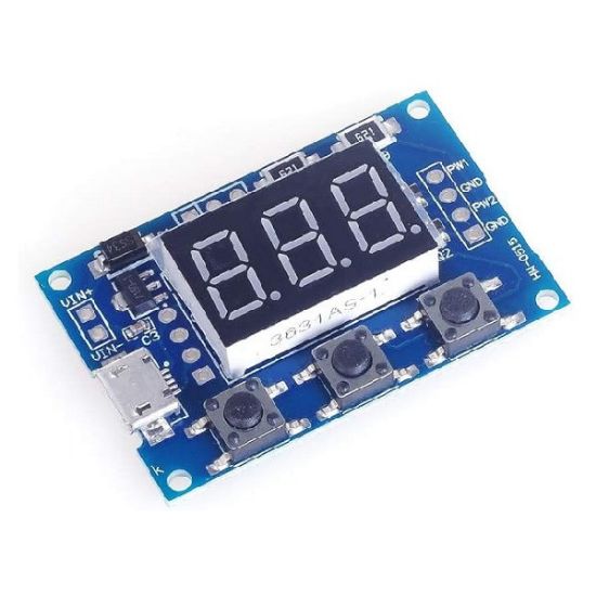ماژول سیگنال ژنراتور PWM دو کاناله با قابلیت تولید پالس مربعی قابل تنظیم - درایور استپر موتور