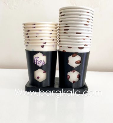 جا لیوانی دوتایی برای کافی بار و دفتر و مطب