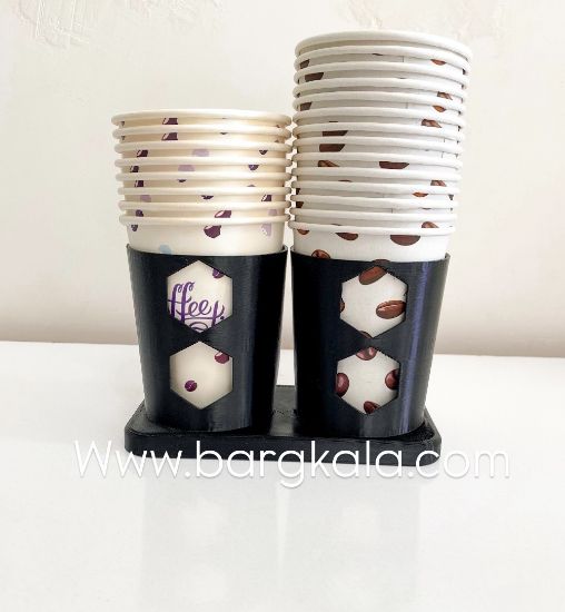 جا لیوانی دوتایی برای کافی بار و دفتر و مطب