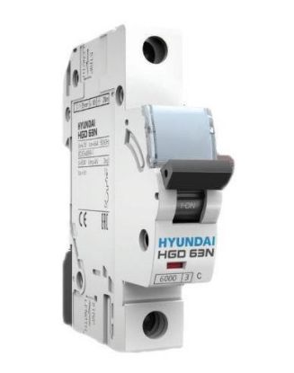 کنتاکتور کلید مینیاتوری هیوندای 10 آمپر تک فاز hgd63n